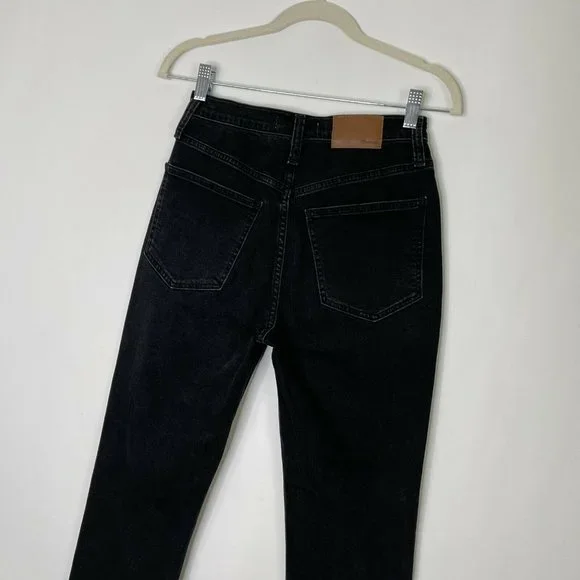 Madewell Mom Jeans Size 24 High Rise Black - Picture 7 of 12